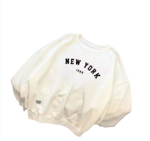 YUDAZSWEATERHOODIE Basic Sweater New York 199X Size M-XXL (Pria & Wanita)