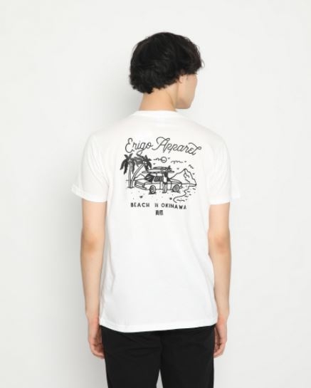 Erigo T-Shirt Okinawa Beach White