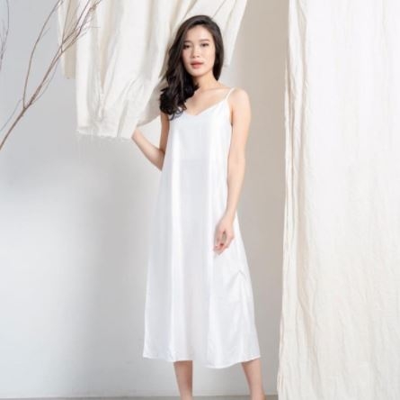 camisole Long Silk Tanktop Dress
