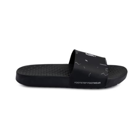 Sandal Pria Slide Footstep Footwear - Audi Black