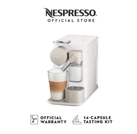 NESPRESSO Lattissima One Coffee Machine, White (Mesin Kopi)