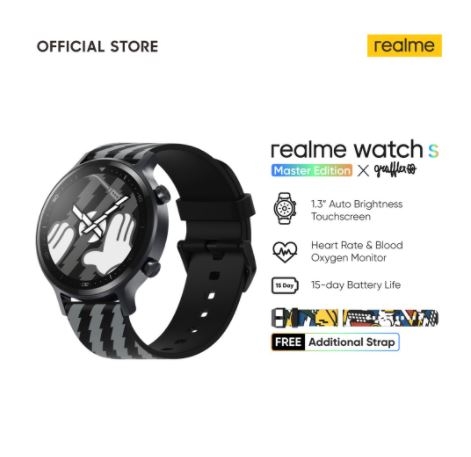realme Watch S Master Edition [Real-time Heart Rate & Blood Oxygen Monitor]