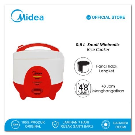 Midea Mini Rice Cooker 0.6 Liter MRMA-2100