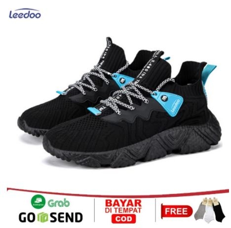 Leedoo Sepatu Sneakers Pria Berkualitas Sport Shoes Jogging MR123