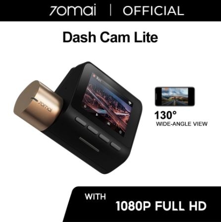 70mai Dash Cam Pro Lite 1080P 130°FOV 2" IPS Display