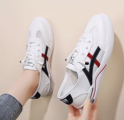 Sepatu Putih Wanita Import Sepatu Cewek Korea Sneakers Terbaru Olahraga Jalan Modis SP-158