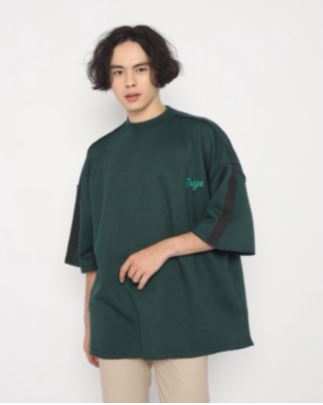 Erigo Short Sleeve Sweatshirt Oversize Minjeey Emerald Unisex