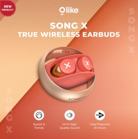 OLIKE True Wireless Stereo Bluetooth Earphone Headset Wireless Charging Hi-Fi Quality Sound Song X
