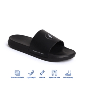 Sandal Pria Slide Footstep Footwear - Curva White