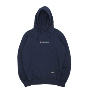 Dobujack Little Logo Abstract Navy Hoodie