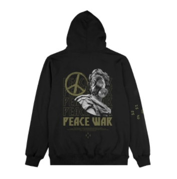 Russ Sweater Hoodie Peace War Black