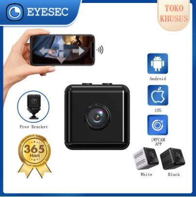 EYESEC CCTV Mini 1080P Spy Cam WiFi 400MA Baterai Kamera Pengintai Inframerah Baby Monitor Original