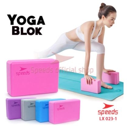 SPEEDS Yoga Blok Prick Pilates EVA Brick Foam Alat Fitnes Yoga Balok Yoga Alat Bantu 023-1