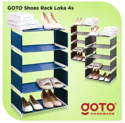 Goto Loka 4S Rak Sepatu 4 Susun Shoe Rack Portable Serbaguna
