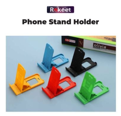Rokeet Mini Adjustable Mobile Phone Ponsel Tablet Stand Smartphone Holder Super Mini Simple Praktis