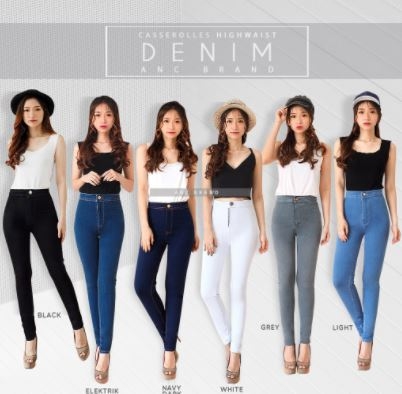Celana Skinny HW Small Jeans - Celana Casseroles HW KECIL