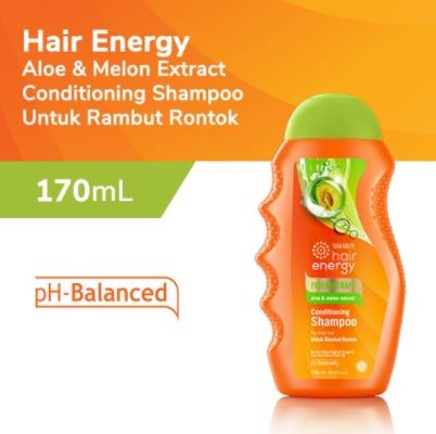 Makarizo Hair Energy Fibertherapy Conditioning Shampoo Aloe & Melon 170 mL / Shampo Kondisioner
