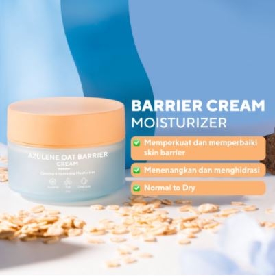 True to Skin - Azulene Oat Barrier Moisturizer Cream (Pelembab Krim Skin Barrier utk Kulit Normal - Kering, Iritasi)
