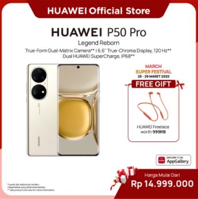 HUAWEI P50 Pro Smartphone [8GB+256GB] True-Form Dual-Matrix Camera | 6.6" True-Chroma Display, 120Hz | 66W HUAWEI SuperCharge