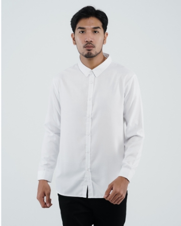 LIVEHAF - KEMEJA - Toyo Long Shirt White