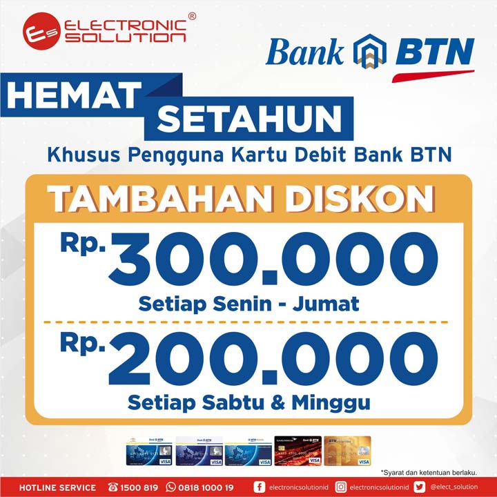  Additional Discount up to Rp. 300.000 from Electronic Solution May 2017
