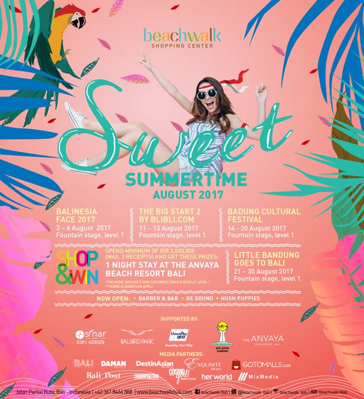  Sweet Summertime Event di Beachwalk Bali Juli 2017
