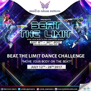  Beat The Limit Dance Challenge dari Mall @ Alam Sutera Juli 2017