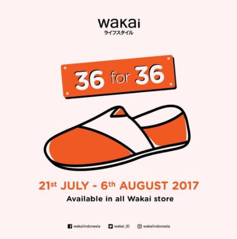  Promo 36 for 36 from Wakai July 2017