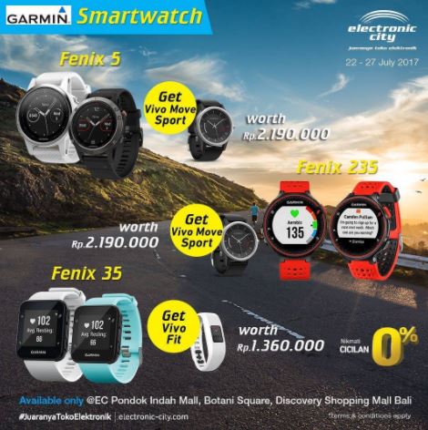  Buy 1 Get 1 Free for Smartwatch at Electronic City Juli 2017