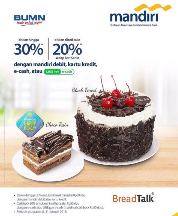  Discount Up to 30% from Breadtalk July 2017