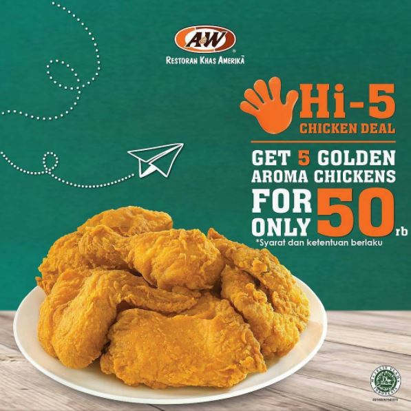  Hi-5 Promotions from A&W July 2017