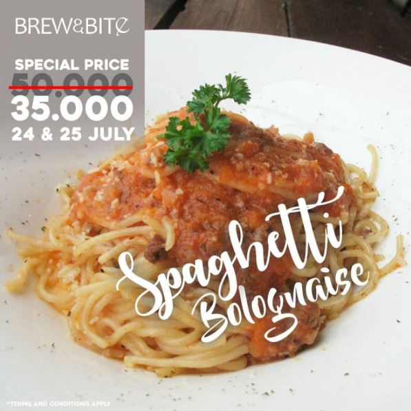  Special Price from Brew & Bite at Trans Studio Mall Bandung July 2017