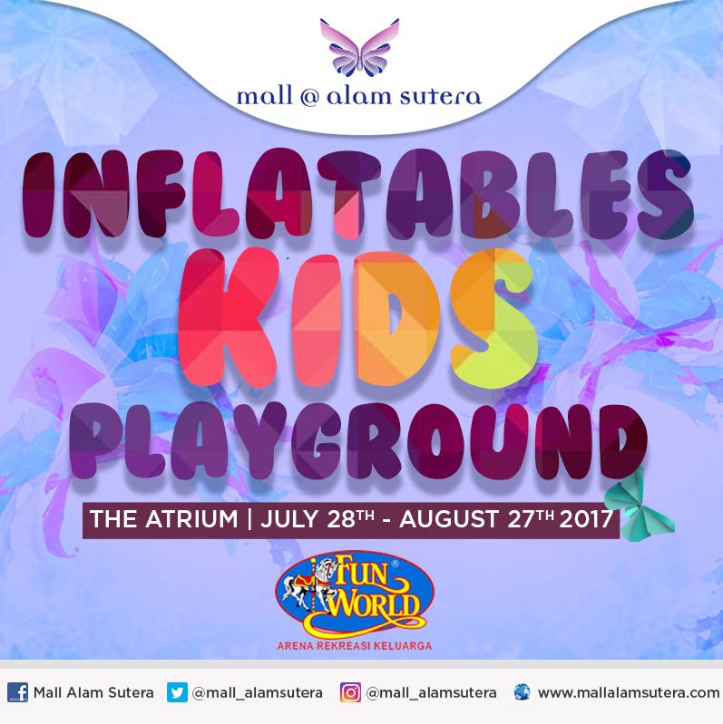  Inflatables Kids Playground di Mall @ Alam Sutera Agustus 2017