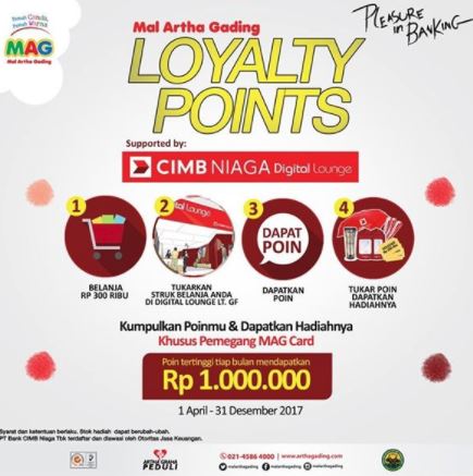  Win a Rp 1,000,000 prize from Mall Artha Gading August 2017