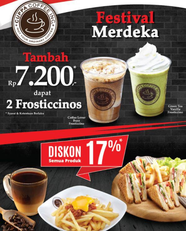  Merdeka Festival Promotions from Cuppa Coffee August 2017