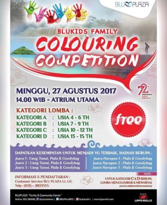  Coloring Competition at Blu Plaza Bekasi August 2017