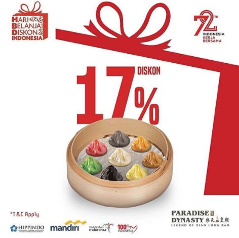  Discount 17% from Paradise Dynasty August 2017