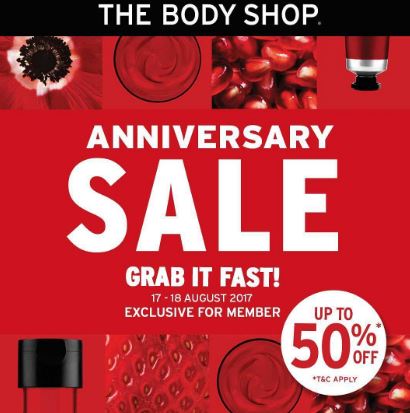  Sale Grab It Fast at The Body Shop August 2017