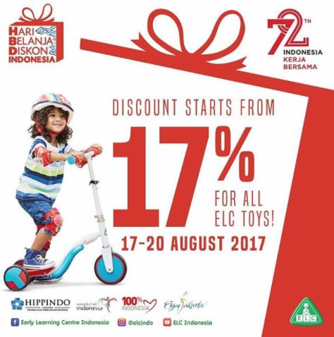  Discounts start at 17% at the Early Learning Center August 2017