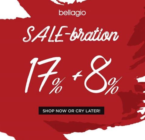  Sale-bration dari Bellagio Agustus 2017