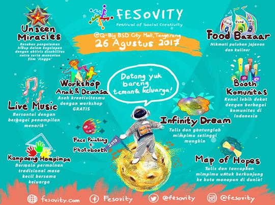  Festival Of Social Creativity at QBig BSD City August 2017