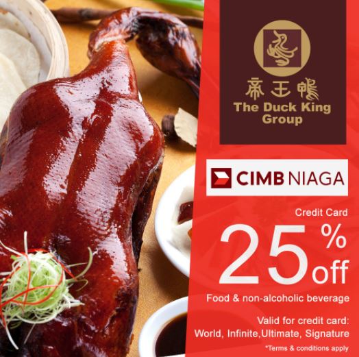 25% Discount Promo from The Duck King August 2017