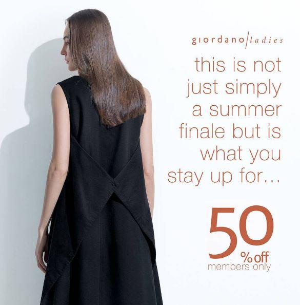  Discount 50% Off from Giordano August 2017
