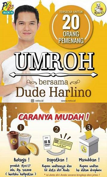  Win Umroh Package  from Roti O August 2017