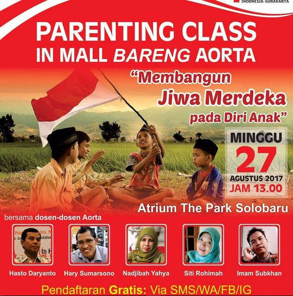  Event Parenting Class at The Park Mall August 2017