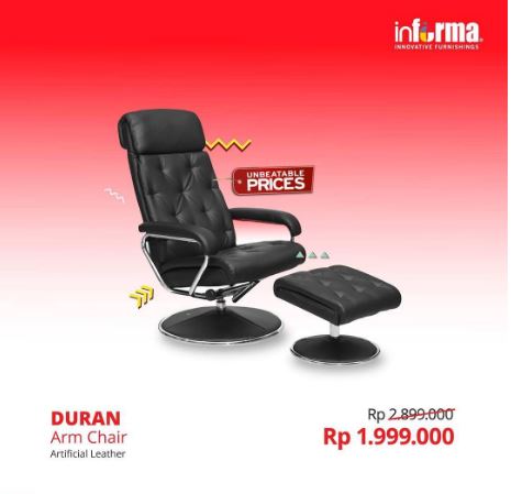  Promo Discount Arm Chair at Informa August 2017