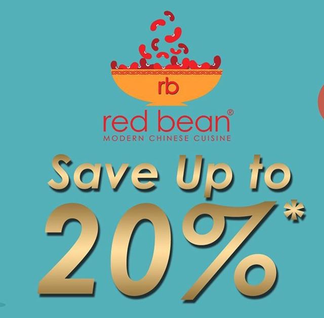  Save up to 20% from Red Bean August 2017