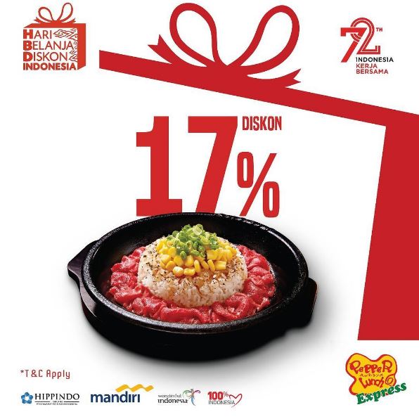  Discount 17% Off at Pepper Lunch August 2017