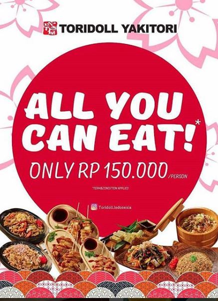  Promosi All You Can Eat dari Toridoll Yakitori Agustus 2017