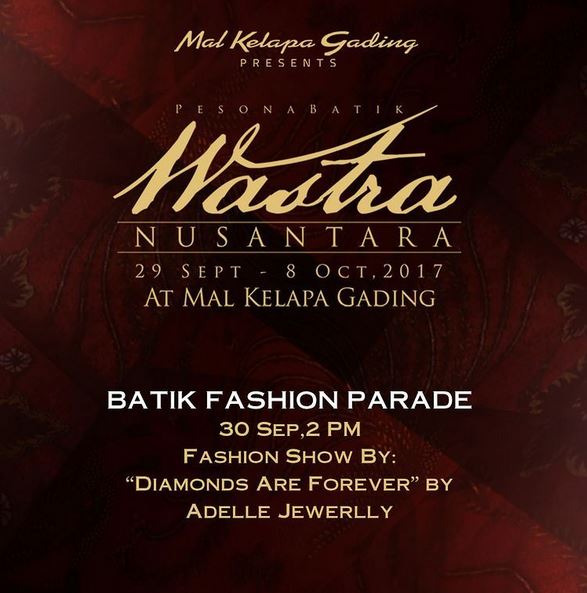  Fashion Show by Adelle Jewellery at Mal Kelapa Gading September 2017